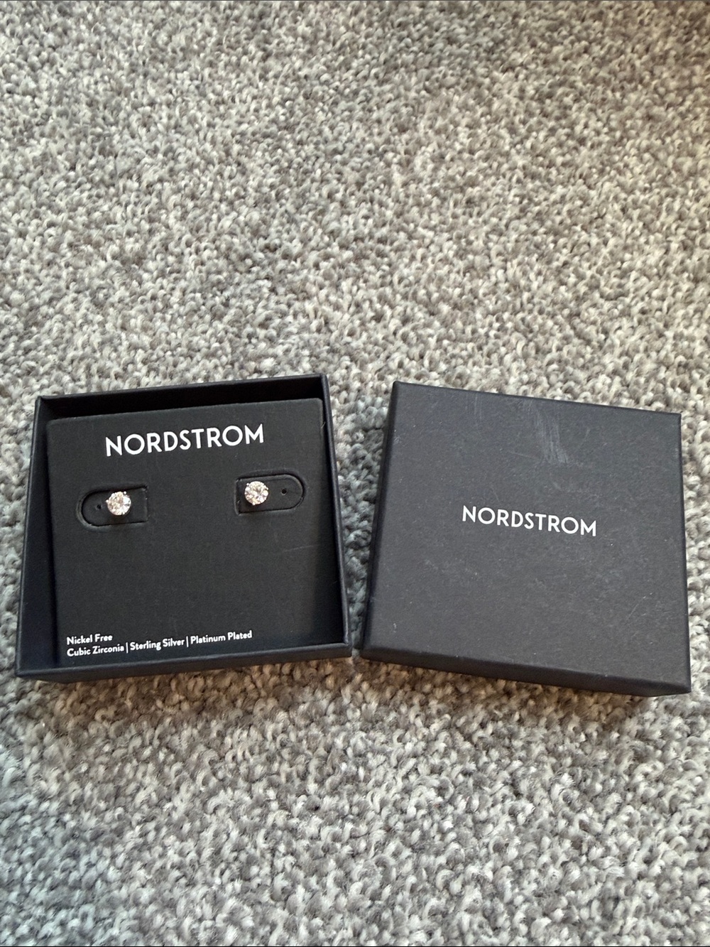 Nordstrom Clear Cubic Zirconia Stud Earrings